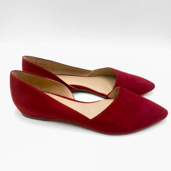 New Anastasia Red Suede Tamara Naturalizer D'orsay Loafer Flats Comfort - Picture 5 of 8